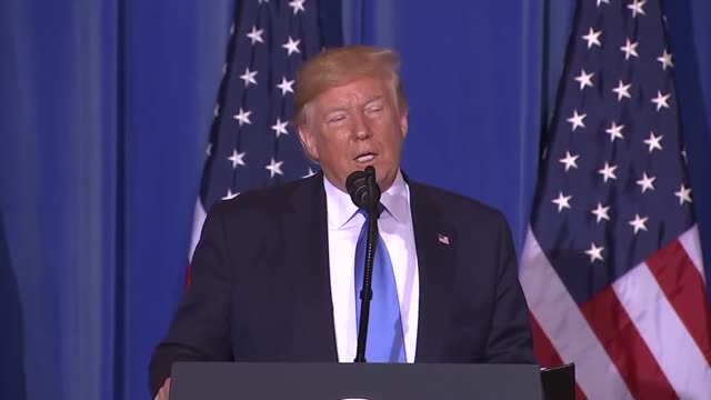 Poster frame from Trump Press Conference, G20 Osaka (6/29/2019)