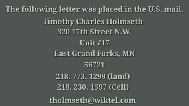 Poster frame from X Anon: Timothy Holmseth Warns President Trump